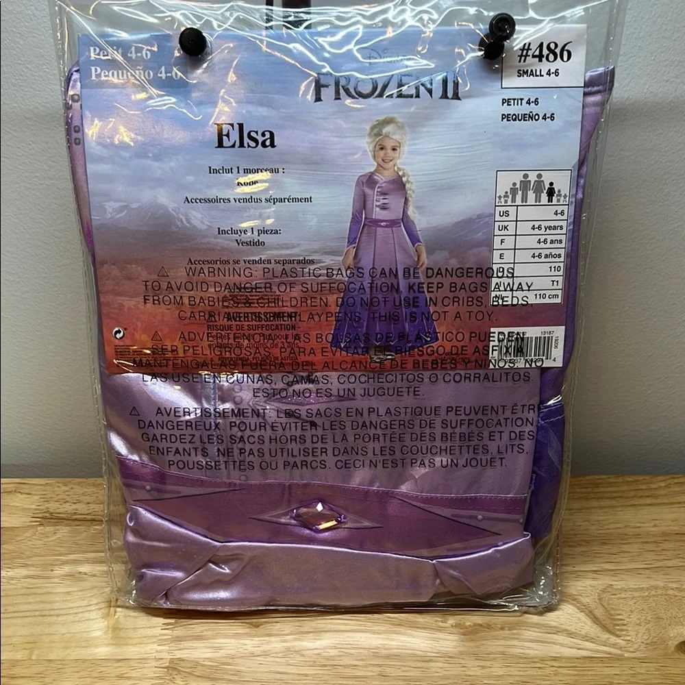 Disney Frozen II Elsa Kids Costume NIP - Picture 2 of 10